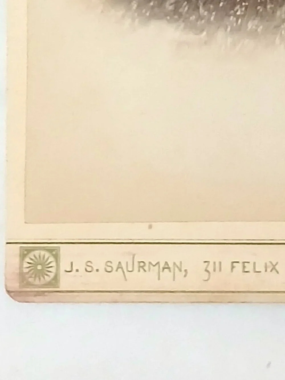 Two J.S. Saurman Cabinet Cards St Joseph MO 1885-87 Victorian Photos